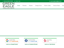 Tablet Screenshot of greeneagledoor.com
